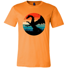 Load image into Gallery viewer, Retro Full Length Dragon, Unisex T-Shirt, Multi Colors, Extended Sizes Available, Free Shipping