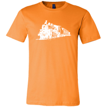 Load image into Gallery viewer, Locomotive Drawing Perspective - Unisex/Men's T-Shirt, Multiple Colors, Extended Sizes, Shipping Included
