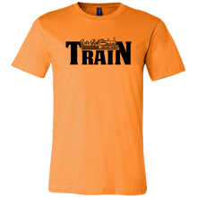 Load image into Gallery viewer, Let's Roll Mens Train T-Shirt, Multiple Colors, Extended Sizes, Shipping Included