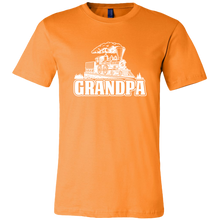 Load image into Gallery viewer, Grandpa Train Lover Mens T-Shirt, Multiple Colors, Extended Sizes, Shipping Included