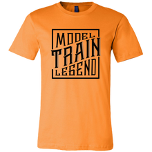 Load image into Gallery viewer, Model Train Legend - Unisex/Men's T-Shirt, Multiple Colors, Extended Sizes, Shipping Included