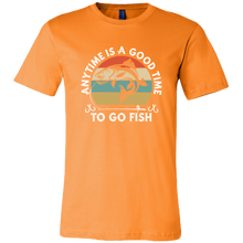 Load image into Gallery viewer, Anytime is a Good Time to Go Fish - Unisex T-Shirt, Extended Sizes, Shipping Included