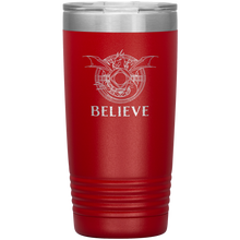 Load image into Gallery viewer, Dragon - BELIEVE, 20 oz Insulated Travel Tumbler, Laser Etched, Multi Colors, Shipping Included