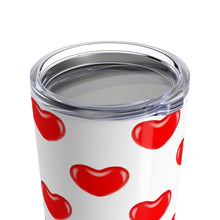 Load image into Gallery viewer, Tumbler JELLY BEAN HEARTS Pattern Insulated 20 oz Coffee Lover Unisex Shipping Included