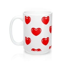Load image into Gallery viewer, JELLYBEAN HEARTS Pattern Valentine Amour Sweetie Mug 11oz/15oz Shipping Included