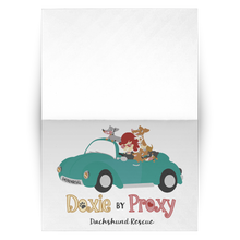 Load image into Gallery viewer, Doxie By Proxy Logo Folded Note Cards, Multi-Card Sets, Shipping Included