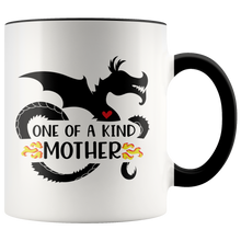 Load image into Gallery viewer, One of a Kind Dragon Mother, 11oz Accent Color Mug, Multi-Colors, Shipping Included