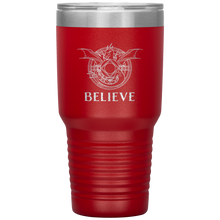 Load image into Gallery viewer, Dragon - BELIEVE, 30oz Insulated Travel Tumbler, Laser Etched, Multi Colors, Shipping Included