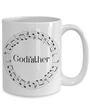 Load image into Gallery viewer, Godfather Music Wreath Mug 11oz Ceramic, Shipping Included