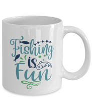 Load image into Gallery viewer, Fishing is Fun 11 oz Mug Sport Hobby Unisex Gift, Shipping Included