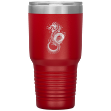 Load image into Gallery viewer, Chinese Art Dragon, 30oz Insulated Travel Tumbler, Laser Etched, Multi Colors, Shipping Included