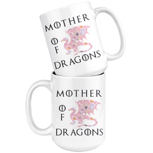 Load image into Gallery viewer, Mother of Dragons, Pink Floral, 11oz & 15oz Mug Options, Free Shipping