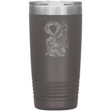 Load image into Gallery viewer, Tattoo Inspired Dragon, 20 oz Insulated Travel Tumbler, Multi Colors, Shipping Included