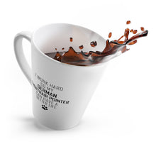 Load image into Gallery viewer, I Work Hard For My German Shorthair Pointer 12 oz Ceramic Latte Mug, Dog Pup Puppy Fur Kid Baby Unisex Gift, Free Shipping
