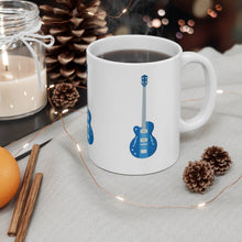 Load image into Gallery viewer, Blue Electric Bass Guitar X3 Mug 11oz/15oz Musician Gift Unisex Shipping Included