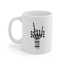 Load image into Gallery viewer, Skeleton Hand Guitar Neck Hang Loose Mug 11oz/15oz Musician Gift Unisex Shipping Included