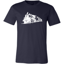 Load image into Gallery viewer, Locomotive Drawing Perspective - Unisex/Men's T-Shirt, Multiple Colors, Extended Sizes, Shipping Included
