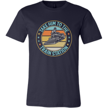 Load image into Gallery viewer, Take Him to the Train Station - Mens T-Shirt, Multiple Colors, Extended Sizes, Shipping Included