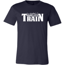 Load image into Gallery viewer, Let's Roll Mens Train T-Shirt, Multiple Colors, Extended Sizes, Shipping Included