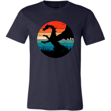 Load image into Gallery viewer, Retro Full Length Dragon, Unisex T-Shirt, Multi Colors, Extended Sizes Available, Free Shipping