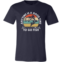 Load image into Gallery viewer, Anytime is a Good Time to Go Fish - Unisex T-Shirt, Extended Sizes, Shipping Included