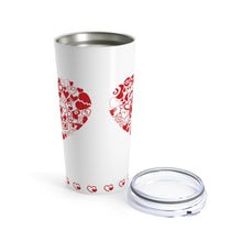 Load image into Gallery viewer, Tumbler HEART OF HEARTS Insulated 20 oz Multi Colors Love Coffee Lover Unisex Shipping Included