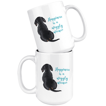 Load image into Gallery viewer, Doxie Happiness Mug - Black and Tan - 11 & 15 oz - FREE SHIPPING