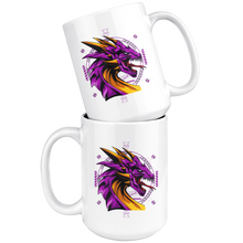 Load image into Gallery viewer, Bold Purple Dragon, 11oz & 15oz Mug Options, Free Shipping