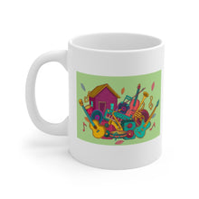 Load image into Gallery viewer, Music Fest Poster Art Mug 11oz/15oz Festival Concert Musician Gift Unisex Shipping Included