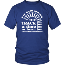 Load image into Gallery viewer, Been Around The Track Mens Unisex T-Shirt, Multiple Colors, Extended Sizes, Shipping Included