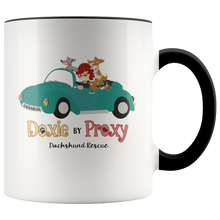 Load image into Gallery viewer, Doxie By Proxy Logo Color Accent 11 oz Ceramic Mug, Shipping Included