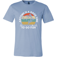 Load image into Gallery viewer, Anytime is a Good Time to Go Fish - Unisex T-Shirt, Extended Sizes, Shipping Included