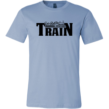 Load image into Gallery viewer, Let's Roll Mens Train T-Shirt, Multiple Colors, Extended Sizes, Shipping Included