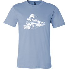 Load image into Gallery viewer, Distressed Steam Train Mens T-Shirt, Multiple Colors, Extended Sizes, Shipping Included