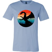 Load image into Gallery viewer, Retro Full Length Dragon, Unisex T-Shirt, Multi Colors, Extended Sizes Available, Free Shipping