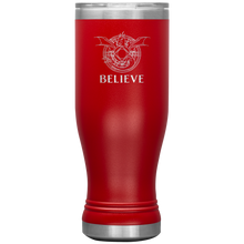 Load image into Gallery viewer, Dragon - BELIEVE, 20 oz Insulated Boho Travel Tumbler, Multi Colors, Shipping Included