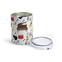 Load image into Gallery viewer, Musical Instrument All Over Pattern #1 Insulated Tumbler 10oz Unisex Gift Musician Shipping Included