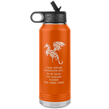 Load image into Gallery viewer, Dragon - I've Flamed You 3 Times, 32oz Insulated Water Bottle, Multi Colors, Shipping Included