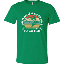 Load image into Gallery viewer, Anytime is a Good Time to Go Fish - Unisex T-Shirt, Extended Sizes, Shipping Included