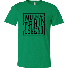 Load image into Gallery viewer, Model Train Legend - Unisex/Men's T-Shirt, Multiple Colors, Extended Sizes, Shipping Included