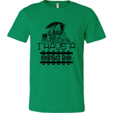 Load image into Gallery viewer, One Track Mind (Trains) - Unisex Mens T-Shirt, Multiple Colors, Extended Sizes, Shipping Included