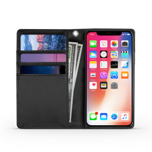 Load image into Gallery viewer, Doxie By Proxy Logo Vegan Leather Wallet Phone Case with Wrist Strap, Shipping Included