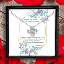 Load image into Gallery viewer, Grandma From Grandchild - Love Knot Necklace  I've Been Thinking of You, Shipping Included