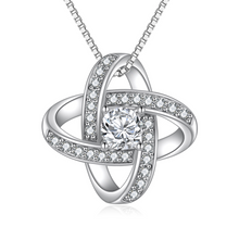 Load image into Gallery viewer, Grandma From Grandchild - Grateful for Love & Support  - Love Knot Pendant, Shipping Included