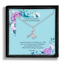 Load image into Gallery viewer, Grandma From Grandchild - Thank You For Love & Support Enchanted Ribbon Pendant -- Shipping Included