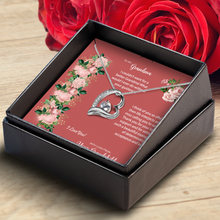 Load image into Gallery viewer, Grandma From Grandchild, Thankful for Love & Support Always Heart Pendant Necklace, Shipping Included