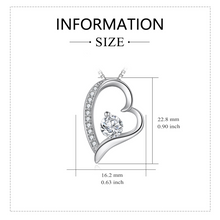 Load image into Gallery viewer, Grandma From Grandchild, Thankful for Love & Support Always Heart Pendant Necklace, Shipping Included