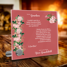 Load image into Gallery viewer, Glass Message Card and Pendant Necklace in Multi Styles, Grandma From Grandchild, Shipping Included