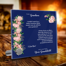 Load image into Gallery viewer, Glass Message Card and Pendant Necklace in Multi Styles, Grandma From Grandchild, I Think of You Often, Shipping Included
