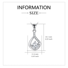 Load image into Gallery viewer, My Gorgeous Wife, TOGETHER WE ARE A FORCE, Drops of Love Pendant Necklace with Personalized Closing. Shipping Included.